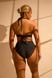 Ruched Adjustable High Waisted Bikini Bottoms RELR