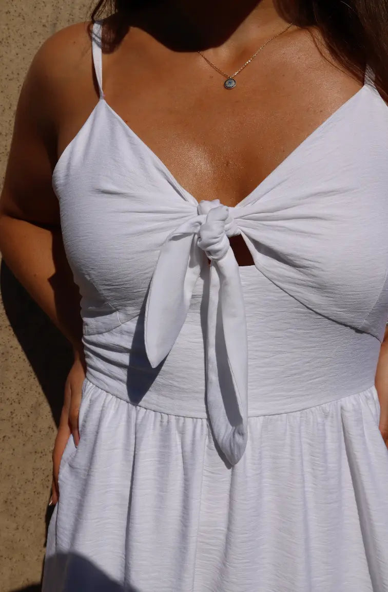 Skater Dress Adjustable Straps 'Frankie' - Pearl Elrstyle