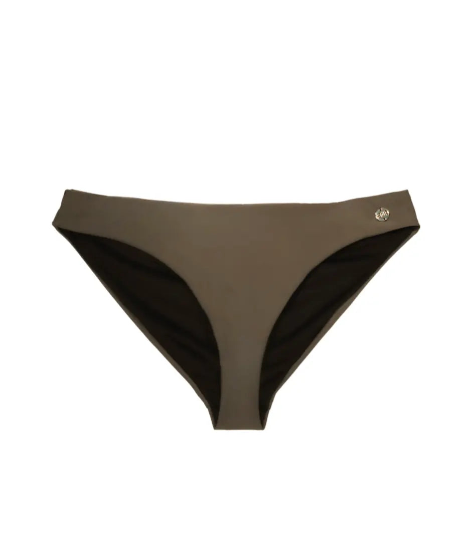 Hipster/Low-Rise Full-Coverage Bikini Bottoms - Smoky Quartz Elrstyle