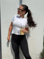 Luxe Ribbed Knit ‘Lauren’ Top - Frost RELR