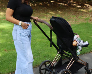 @natashamsandhu wearing our Luxe Knit Black Lauren T-Shirt - Natasha wears a size 2