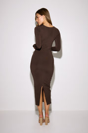 Long Sleeve Scoop Neck Maxi 'Lola' Dress