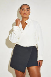 Oversized Button-Up Women’s ‘Chloe’ Shirt - Coconut RELR