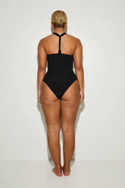 Scoop Square Neck 'Amelia' Bodysuit With Twist Back - Black (Limited Edition) RELR