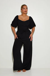 High Waisted Wide Leg ‘Liv’ Trousers RELR