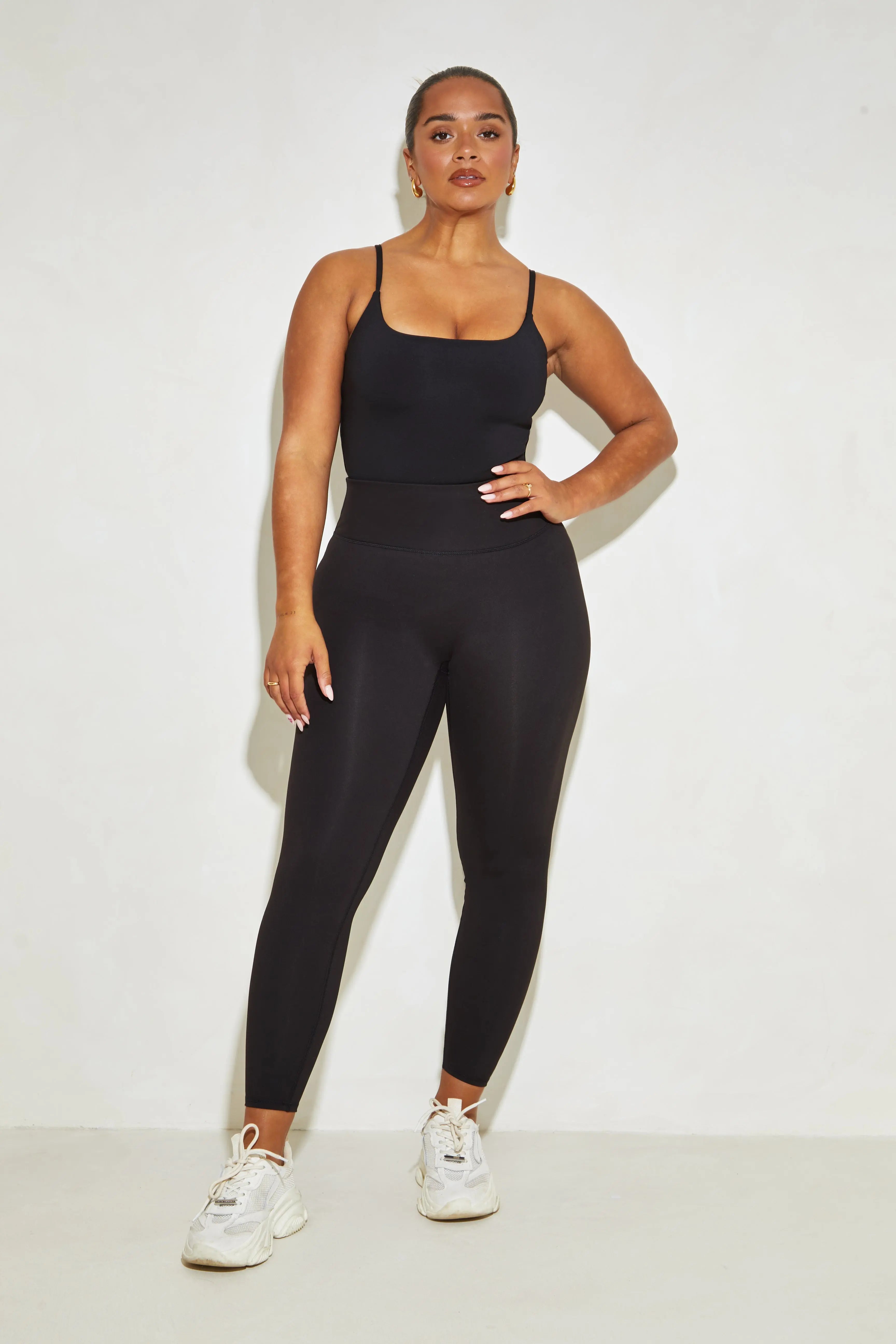 Strappy Cami 'Sonny' Adjustable Bodysuit - Black Elrstyle