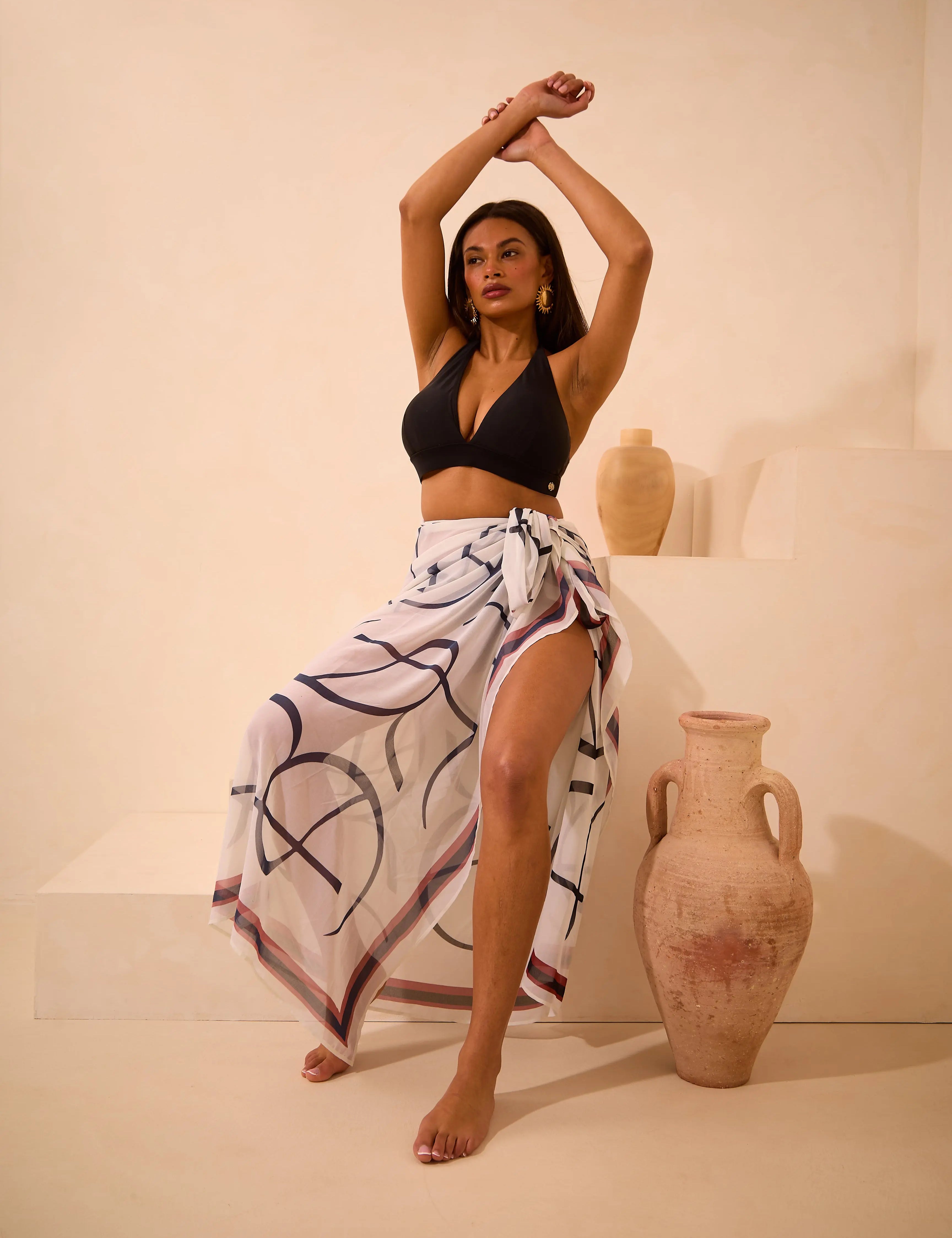 Multiway RELR Monogram Printed Sarong RELR