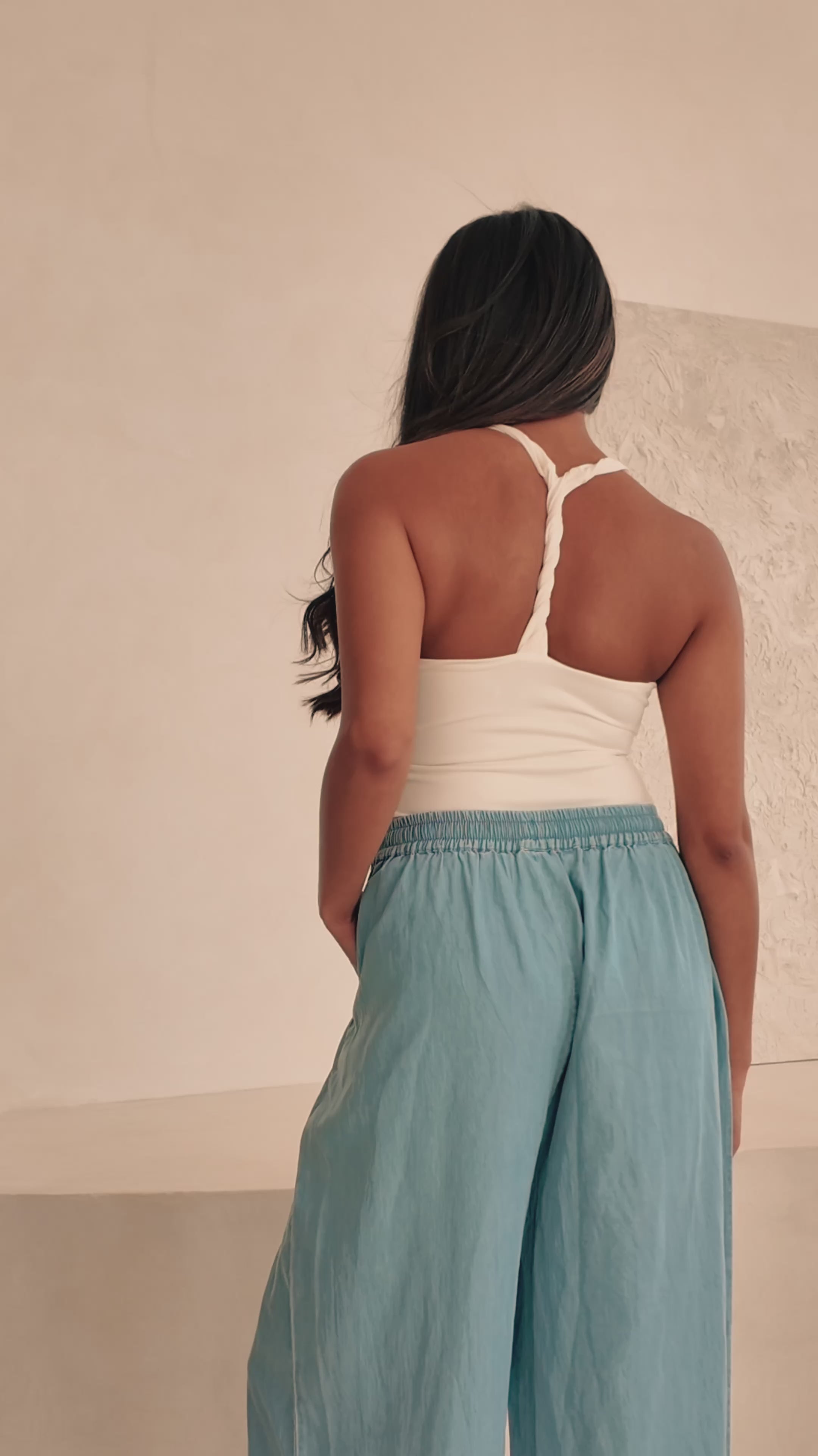 Scoop Square Neck 'Amelia' Bodysuit With Twist Back - Coconut (Limited Edition)