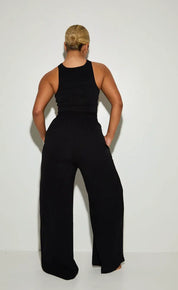 Gold Ring Detail Halterneck 'Nell' Bodysuit -Black (Limited Edition) RELR
