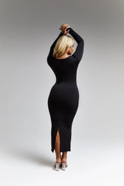 Long Sleeve Scoop Neck Maxi 'Lola' Dress Elrstyle
