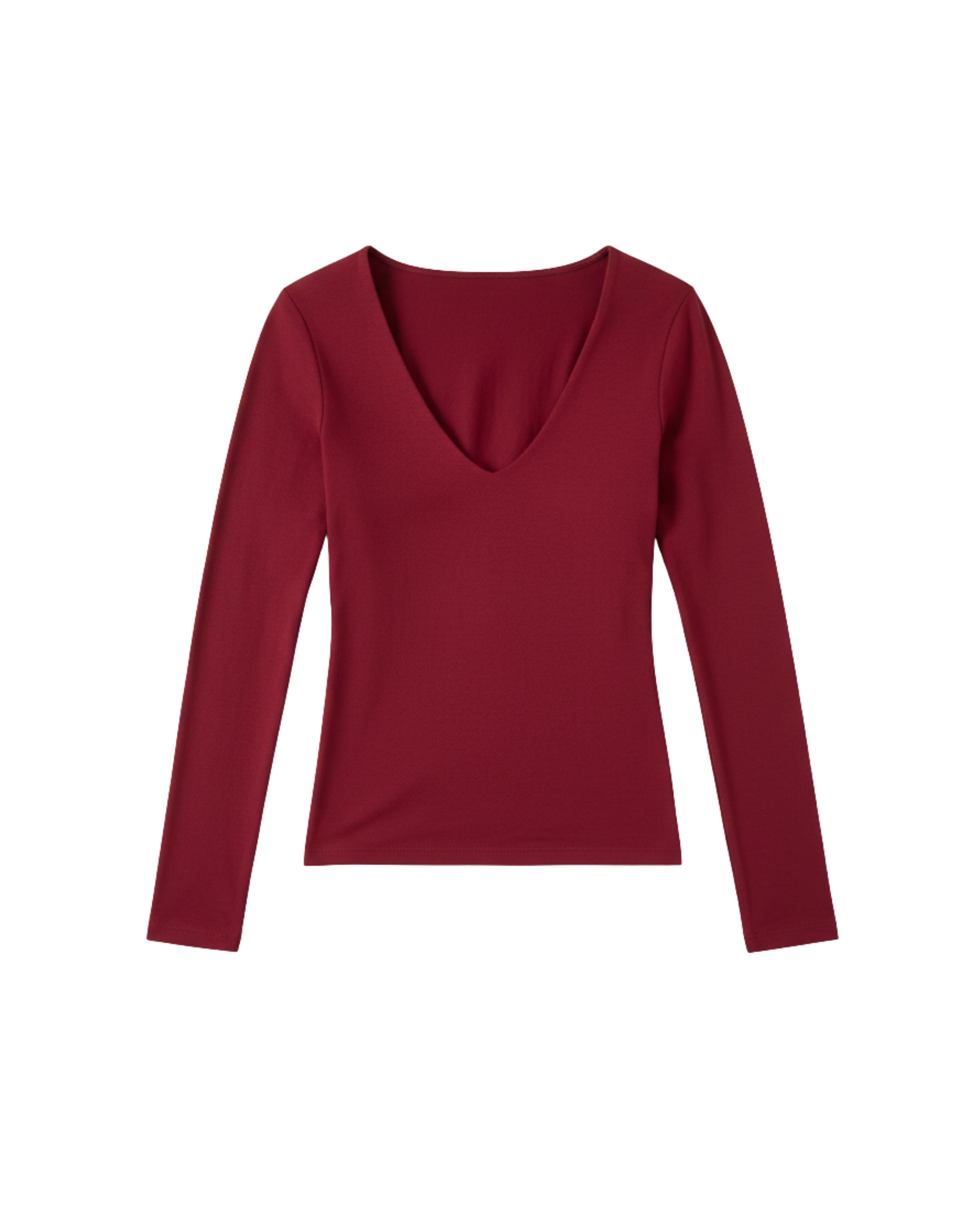 Long Sleeve Plunge Neck 'Grace' Top